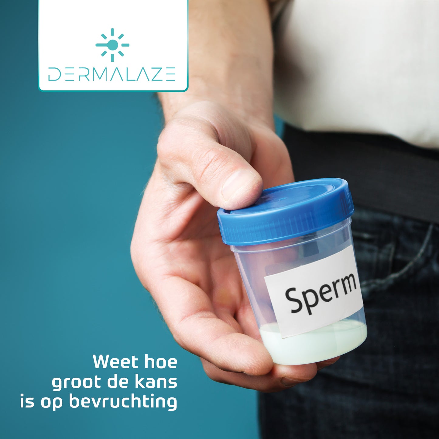 Spermatest Man – Dermalaze Vruchtbaarheidstest voor Thuisgebruik – Snelle & Discrete Zelftest – 98% Nauwkeurig