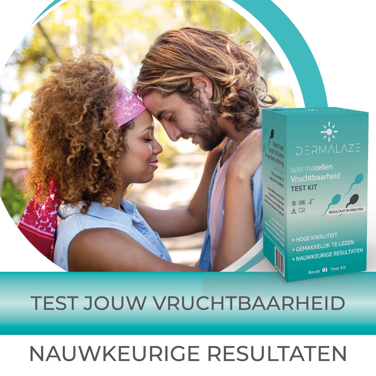 Spermatest Man – Dermalaze Vruchtbaarheidstest voor Thuisgebruik – Snelle & Discrete Zelftest – 98% Nauwkeurig