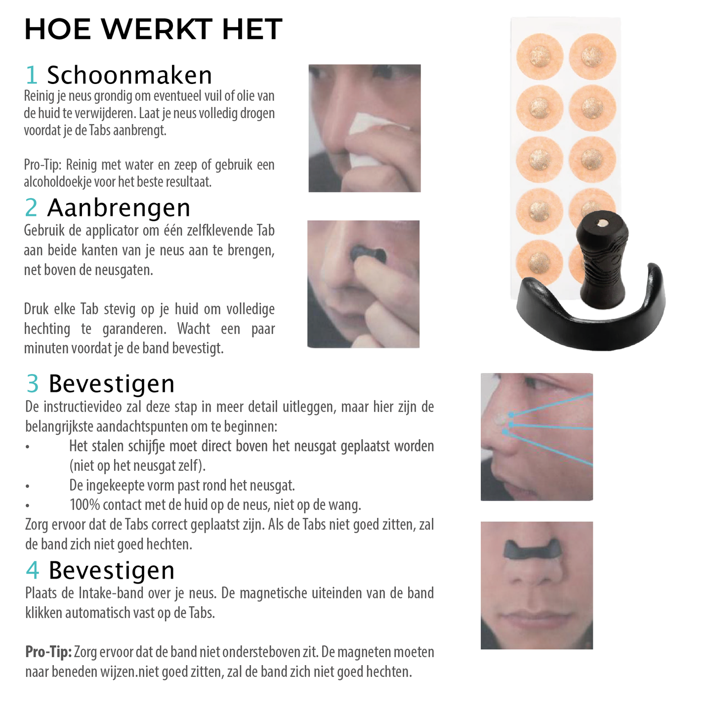 Dermalaze Anti-Snurk Magnetische Neusclips – 30 Paar Neusspreiders tegen Snurken – Herbruikbare Snurkbeugels voor Betere Ademhaling en Nachtrust