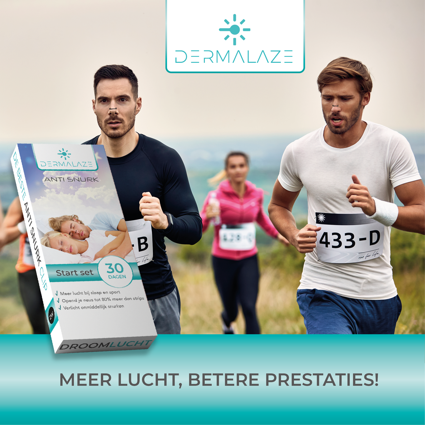 Dermalaze Anti-Snurk Magnetische Neusclips – 30 Paar Neusspreiders tegen Snurken – Herbruikbare Snurkbeugels voor Betere Ademhaling en Nachtrust
